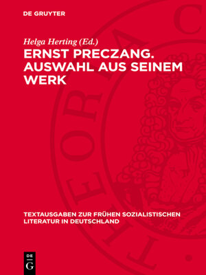 cover image of Ernst Preczang. Auswahl aus seinem Werk